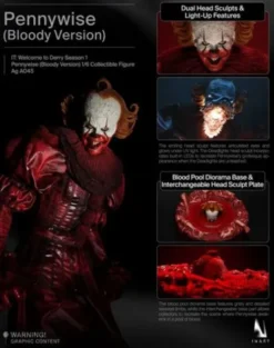 INART Figura 1/6 IT: Welcome to Derry Pennywise (Bloody Version)
