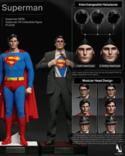 INART Superman 1978 Figura 1/6 Pack 2 Premium Version