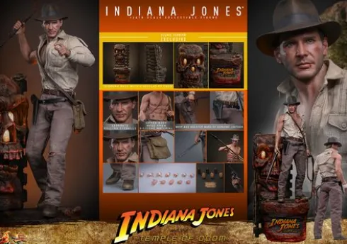 Indiana Jones y El Templo Maldito Figura Movie Masterpiece 1/6 Indiana Jones Deluxe Version
