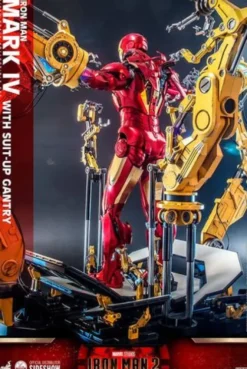 Iron Man 2 Figura 1/4 Iron Man Mark IV with Suit-Up Gantry 49 cm