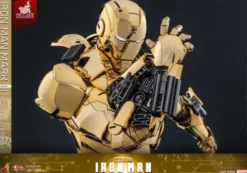 Iron Man Figura Movie Masterpiece Diecast 1/6 Iron Man Mark III (Gold Color Version) Hot Toys Exclusive 33 cm