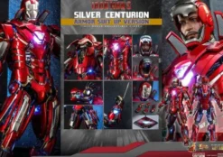 Iron Man 3 Figura Movie Masterpiece 1/6 Silver Centurion (Armor Suit Up Version) 32 cm