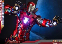 Iron Man 3 Figura Movie Masterpiece 1/6 Silver Centurion (Armor Suit Up Version) 32 cm