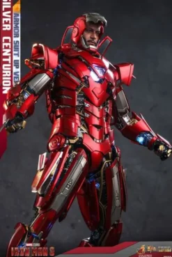 Iron Man 3 Figura Movie Masterpiece 1/6 Silver Centurion (Armor Suit Up Version) 32 cm