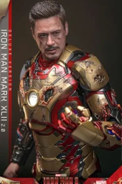 Iron Man 3 Figura Movie Masterpiece 1/6 Iron Man Mark XLII (2.0) Deluxe Version