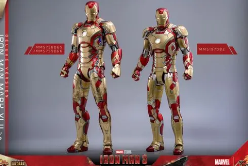 Iron Man 3 Figura Movie Masterpiece 1/6 Iron Man Mark XLII (2.0) Deluxe Version