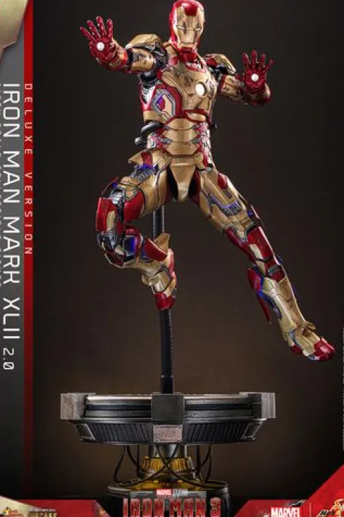Iron Man 3 Figura Movie Masterpiece 1/6 Iron Man Mark XLII (2.0) Deluxe Version