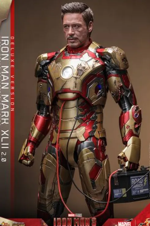 Iron Man 3 Figura Movie Masterpiece 1/6 Iron Man Mark XLII (2.0) Deluxe Version