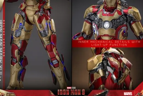 Iron Man 3 Figura Movie Masterpiece 1/6 Iron Man Mark XLII (2.0) Deluxe Version
