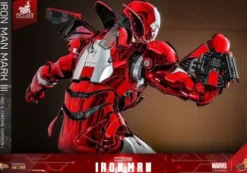 Iron Man Figura Movie Masterpiece Diecast 1/6 Iron Man Mark III (Red & Chrome Version) Hot Toys Exclusive 32 cm