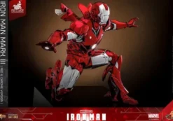 Iron Man Figura Movie Masterpiece Diecast 1/6 Iron Man Mark III (Red & Chrome Version) Hot Toys Exclusive 32 cm