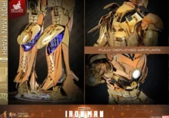 Iron Man Movie Masterpiece Diecast Action Figure 1/6 Iron Man Mark III (Golden & Copper Gold Version) Hot Toys Exclusive 33 cm