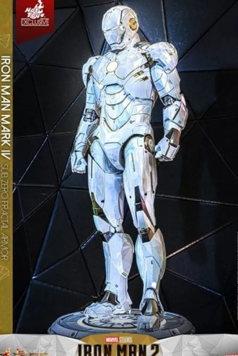 Iron Man 2 Movie Masterpiece Diecast 1/6 Iron Man Mark IV (Sub-Zero Fractal Armor) Hot Toys Exclusive 33 cm