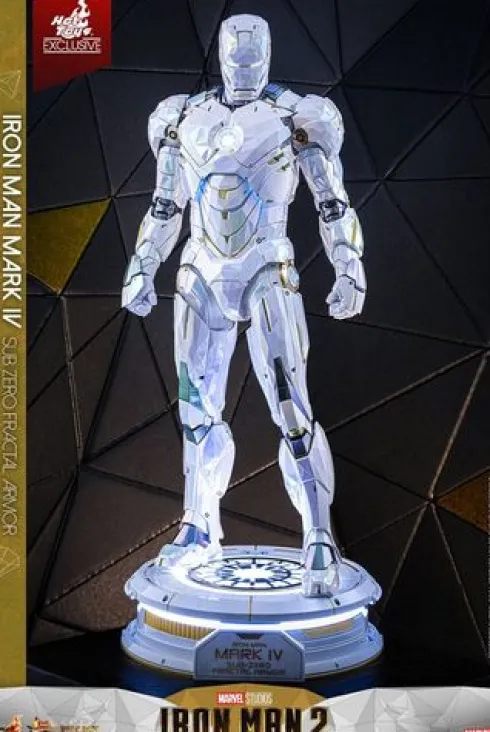Iron Man 2 Movie Masterpiece Diecast 1/6 Iron Man Mark IV (Sub-Zero Fractal Armor) Hot Toys Exclusive 33 cm