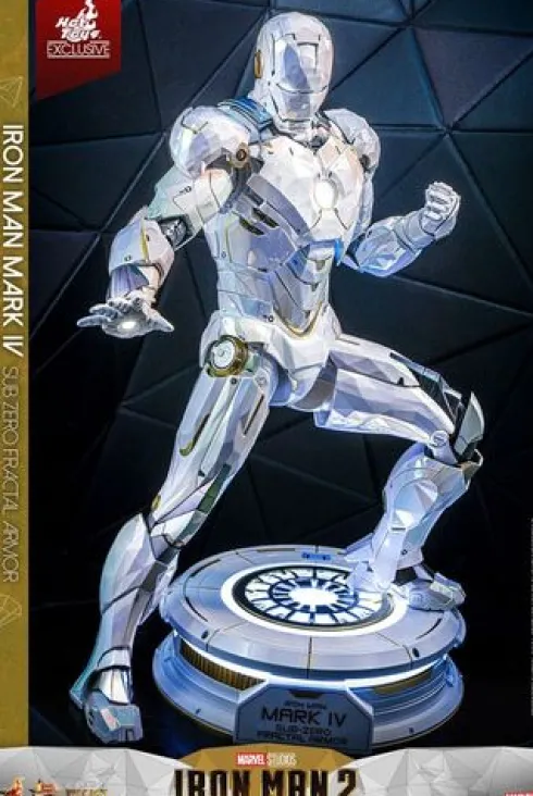 Iron Man 2 Movie Masterpiece Diecast 1/6 Iron Man Mark IV (Sub-Zero Fractal Armor) Hot Toys Exclusive 33 cm