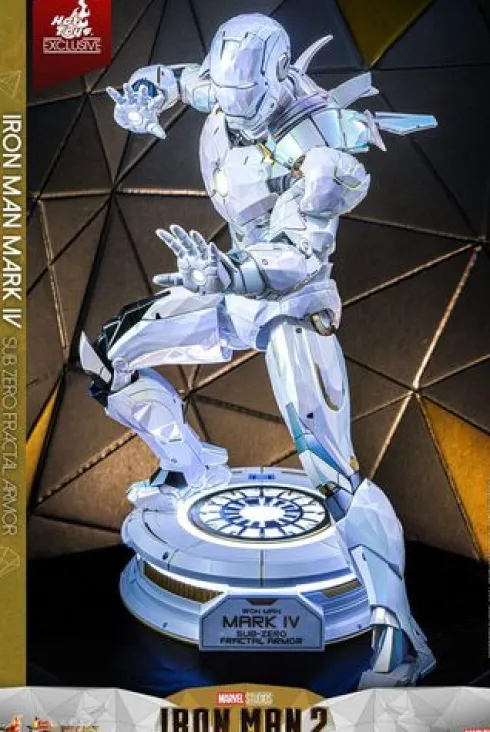 Iron Man 2 Movie Masterpiece Diecast 1/6 Iron Man Mark IV (Sub-Zero Fractal Armor) Hot Toys Exclusive 33 cm
