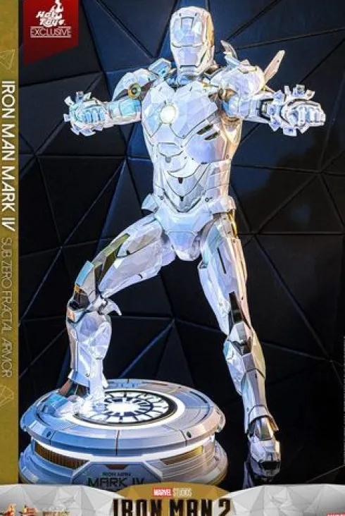 Iron Man 2 Movie Masterpiece Diecast 1/6 Iron Man Mark IV (Sub-Zero Fractal Armor) Hot Toys Exclusive 33 cm
