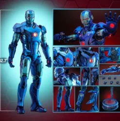 Iron Man Movie Masterpiece Diecast 1/6 Iron Man Mark III (Stealth Mode Ver.) 2.0 Hot Toys Exclusive 33 cm