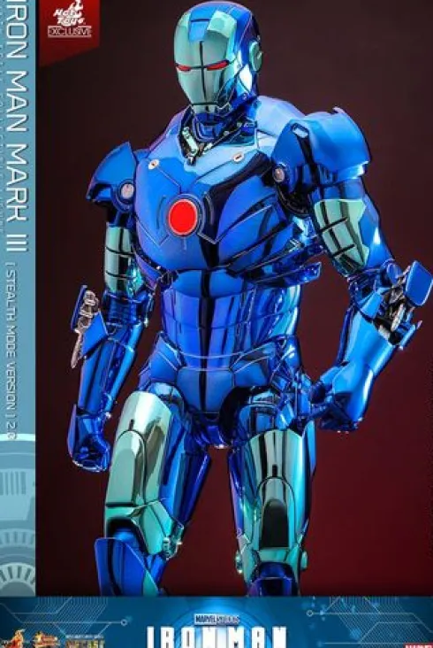 Iron Man Movie Masterpiece Diecast 1/6 Iron Man Mark III (Stealth Mode Ver.) 2.0 Hot Toys Exclusive 33 cm
