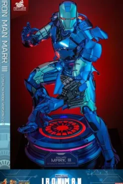 Iron Man Movie Masterpiece Diecast 1/6 Iron Man Mark III (Stealth Mode Ver.) 2.0 Hot Toys Exclusive 33 cm