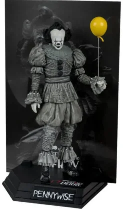 It Welcome to Derry Movie Maniacs Figura Pennywise (Black & White) 16 cm