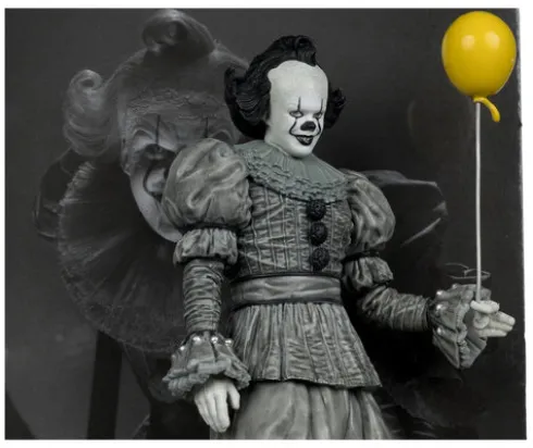 It Welcome to Derry Movie Maniacs Figura Pennywise (Black & White) 16 cm