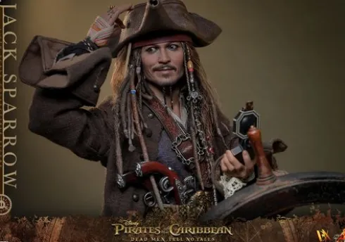 Jack Sparrow Deluxe Version Figura 1/6 Piratas del Caribe: La Venganza de Salazar 30 cm