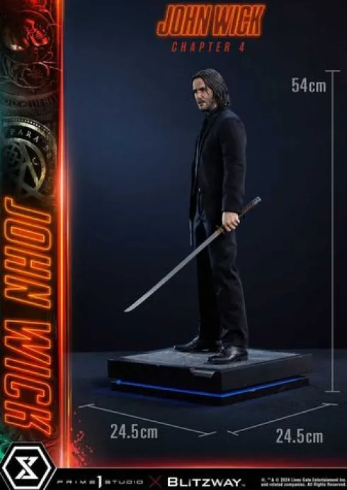 John Wick Chapter 4 Estatua Ultimate Premium Masterline Series 1/4 John Wick Deluxe Version 54 cm