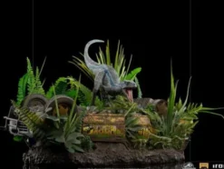Jurassic World Fallen Kingdom Estatua 1/10 Deluxe Art Scale Blue 24 cm
