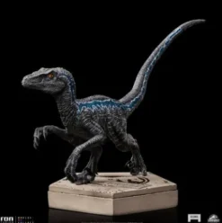 Jurassic World Icons Estatua Velociraptor Blue 9 cm