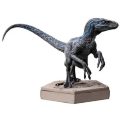 Jurassic World Icons Estatua Velociraptor B Blue 7 cm