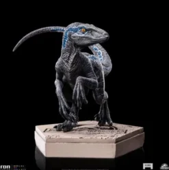 Jurassic World Icons Estatua Velociraptor B Blue 7 cm