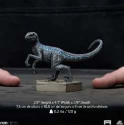 Jurassic World Icons Estatua Velociraptor B Blue 7 cm