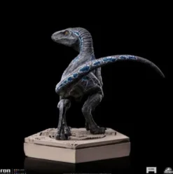 Jurassic World Icons Estatua Velociraptor B Blue 7 cm