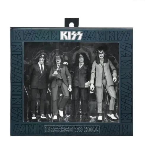 Kiss Dressed To Kill Album Cover 4pack Action Figure