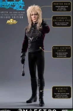 Labyrinth Jareth The Goblin King 1/6 Action Figure Deluxe Edition Gold