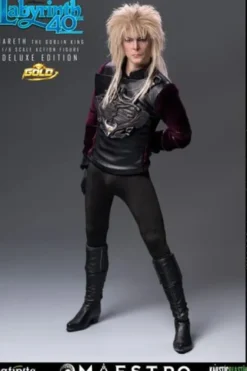 Labyrinth Jareth The Goblin King 1/6 Action Figure Deluxe Edition Gold