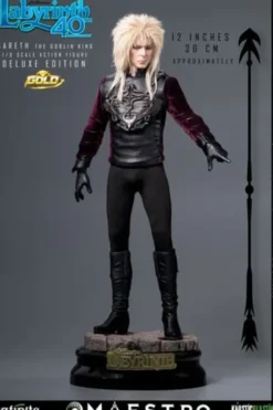 Labyrinth Jareth The Goblin King 1/6 Action Figure Deluxe Edition Gold