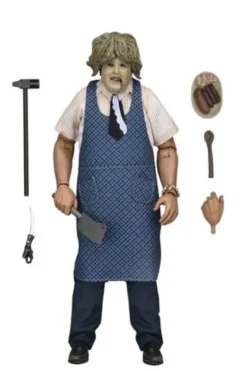 La Matanza de Texas Clothed Figura Leatherface with Old Lady Mask 20 cm