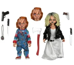 La novia de Chucky Pack de 2 Figuras Clothed Chucky & Tiffany 14 cm