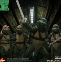 Las Tortugas Ninja box set Figuras 1/12 Teenage Mutant Ninja Turtles (1990 Movie) 15 cm