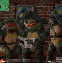 Las Tortugas Ninja box set Figuras 1/12 Teenage Mutant Ninja Turtles (1990 Movie) 15 cm