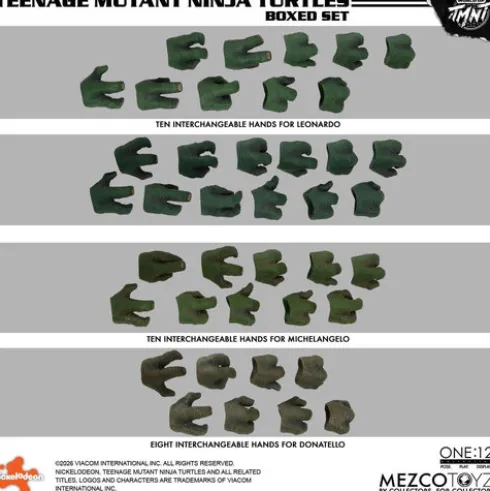 Las Tortugas Ninja One:12 Collective Figuras 1/12 Boxed Set 17 cm