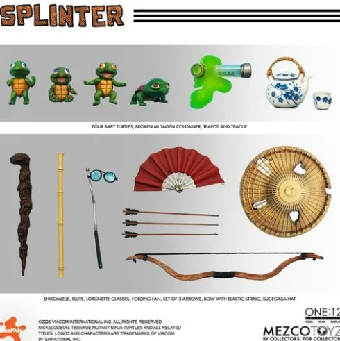 Las Tortugas Ninja One:12 Collective Figura 1/12 Splinter 17 cm