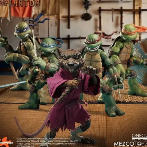 Las Tortugas Ninja One:12 Collective Figura 1/12 Splinter 17 cm