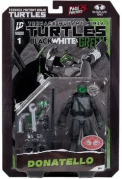 Las Tortugas Ninja Page Punchers Figura Donatello (Black White & Green ) (Red Platinum Edition) 13 cm