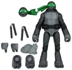 Las Tortugas Ninja Page Punchers Figura Michelangelo (Black White & Green) (Red Platinum Edition) 13 cm
