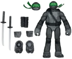 Las Tortugas Ninja Page Punchers Figura Leonardo (Black White & Green) (Red Platinum Edition) 13 cm