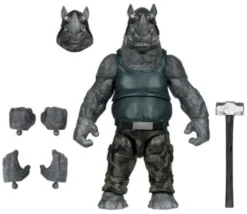 Las Tortugas Ninja Page Punchers Figura Rocksteady 17 cm