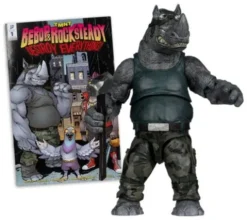 Las Tortugas Ninja Page Punchers Figura Rocksteady 17 cm